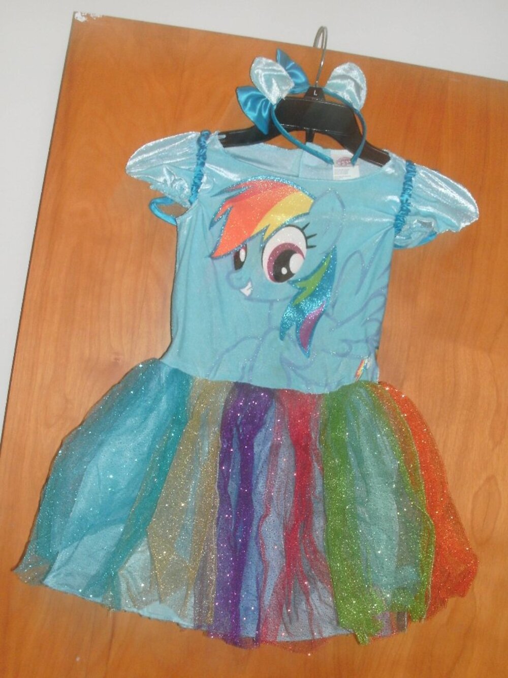 My Little Pony Rainbow Dash Halloween Cosplay Dress Up Costume Child size 4-6X
